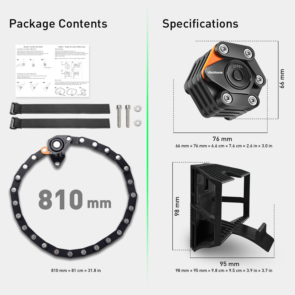 ECLIO Password Folding Lock