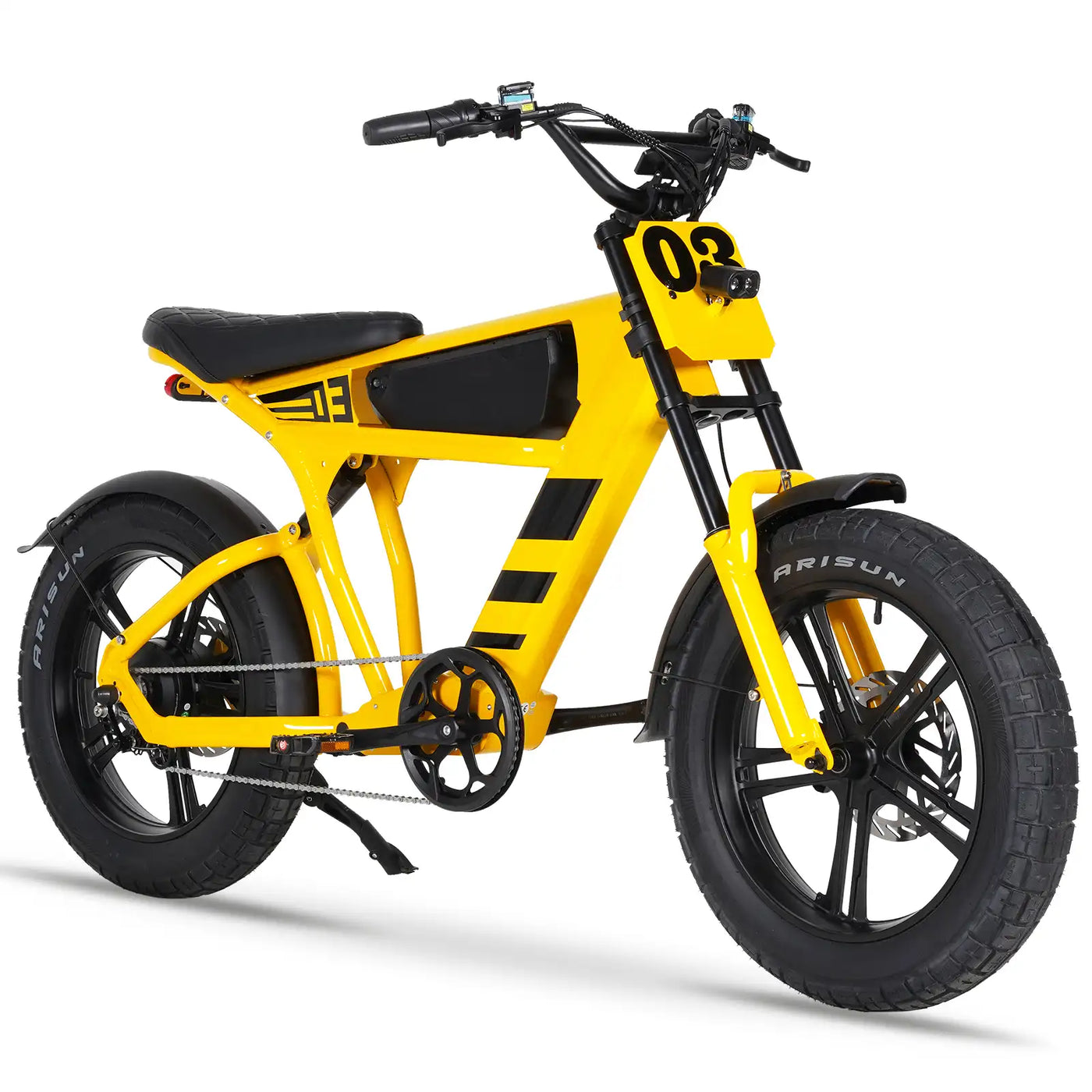 ECLIO FT-03 Electric Bike for Adults, 20" Fat Tire All-Terrain Electric Dirt Bike, 48V 18.2AH Removable Battery, Aluminum Alloy Frame Ebike