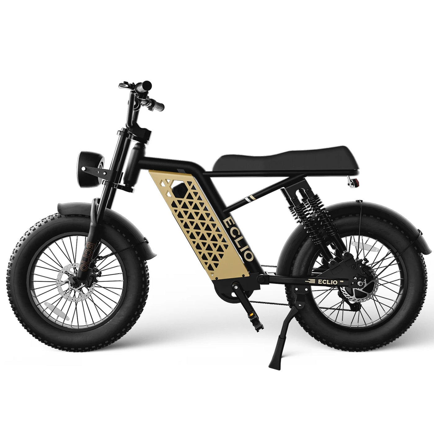 ECLIO F01 Electric Bike for Adults 750W Peak Motor 20MPH Electric Dirt Bike with 48V 13Ah Battery 55-75 Miles, 20" Fat Tire Electric Motorcycle Commuting Off Road Ebike with 6-Layer Shock Absorption & Brakes