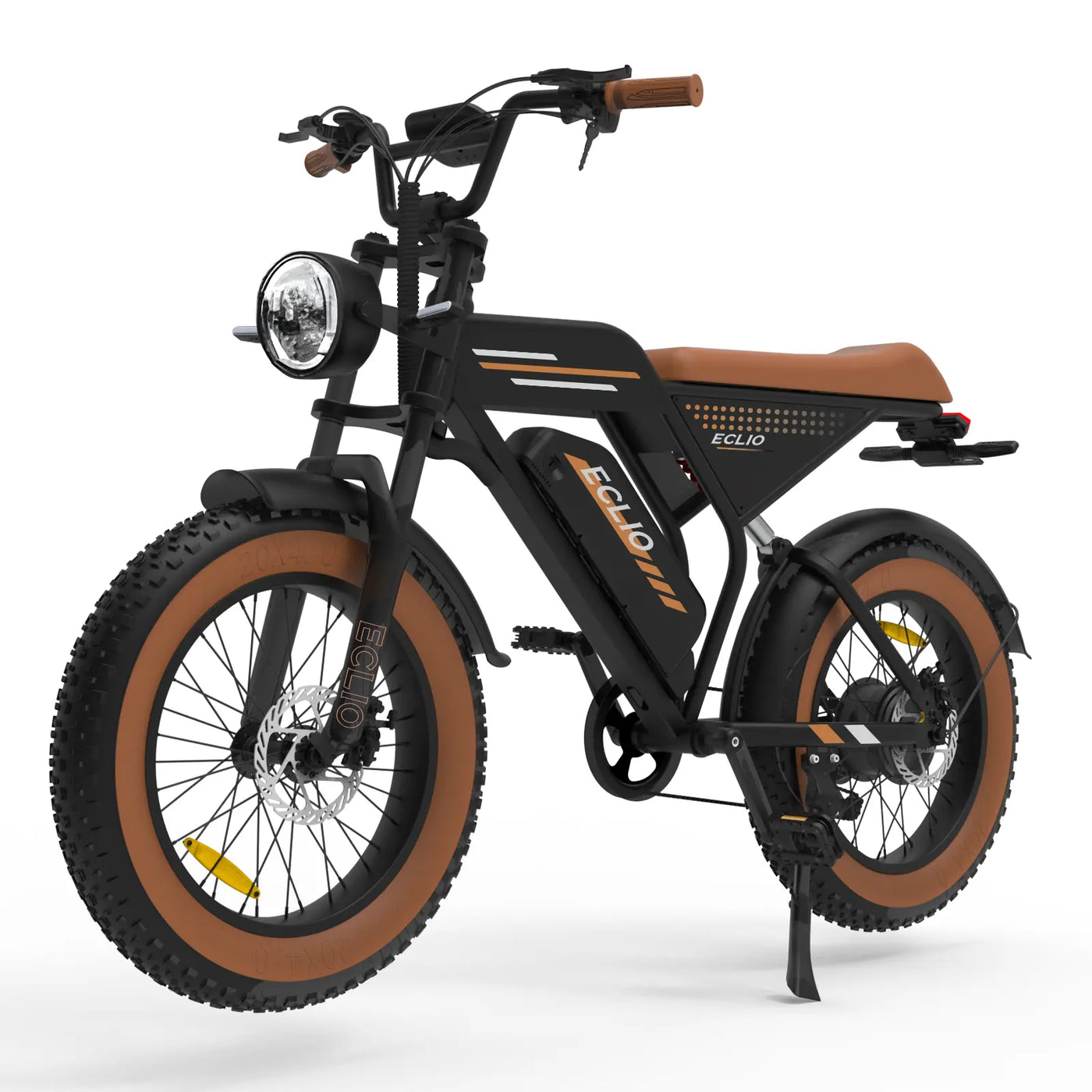 ECLIO F02 500W Powerful Motor Electric Bike for Adults, 20" Fat Tire All-Terrain Electric Dirt Bike With 48V 13AH Removable Battery